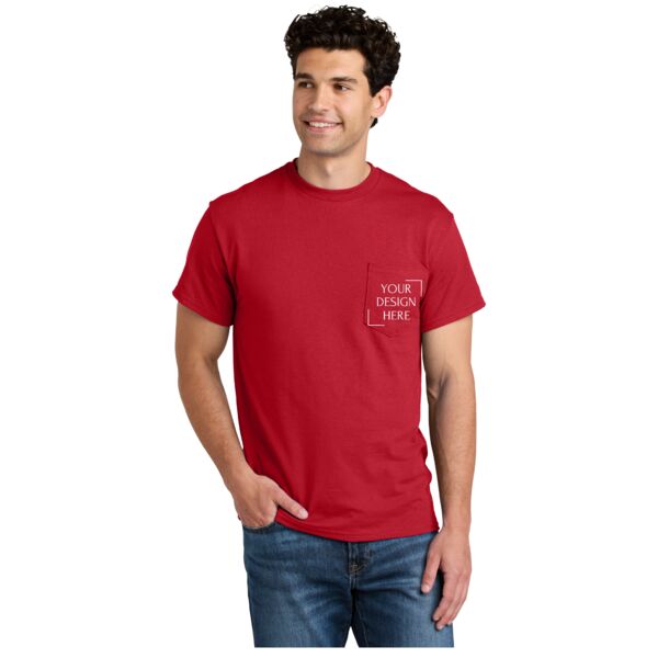 DryBlend ® 50 Cotton/50 Poly Pocket T Shirt Thumbnail
