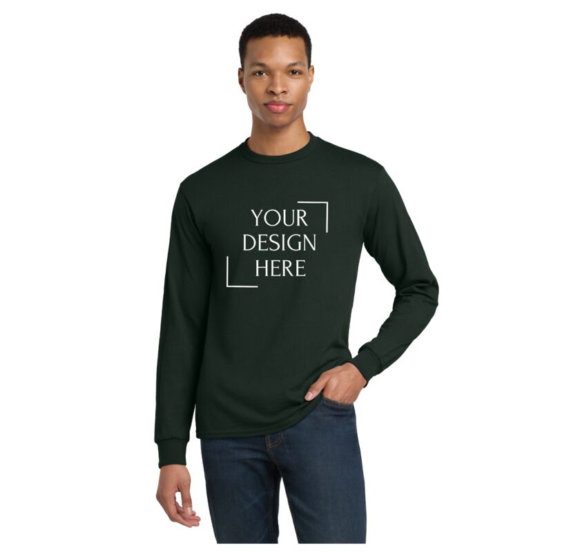DryBlend ® 50 Cotton/50 Poly Long Sleeve T Shirt Thumbnail