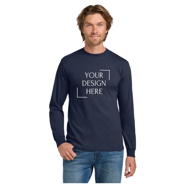 Heavy Cotton 100% Cotton Long Sleeve T Shirt Thumbnail