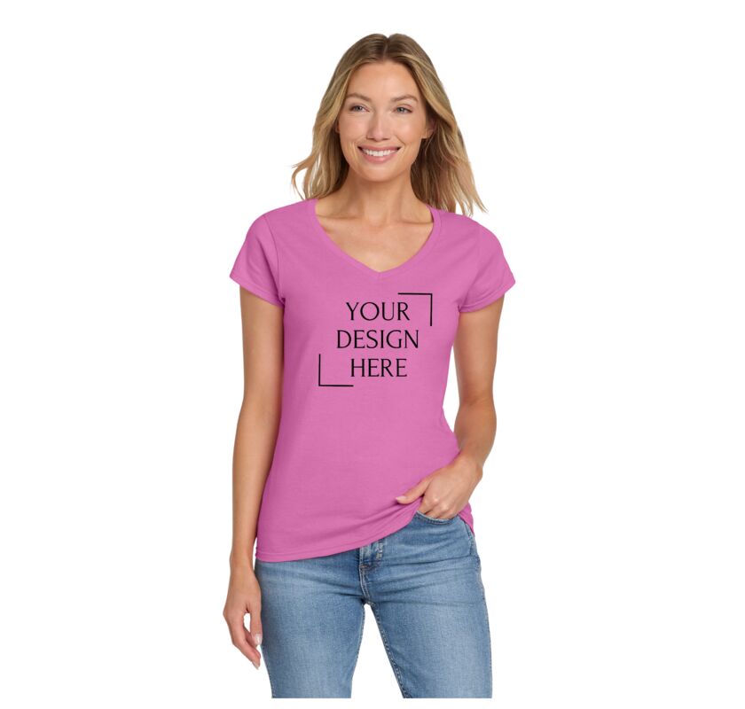 Softstyle ® Women's Fit V Neck T Shirt Thumbnail