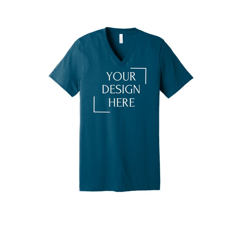 Unisex Jersey Short Sleeve V Neck Tee Thumbnail