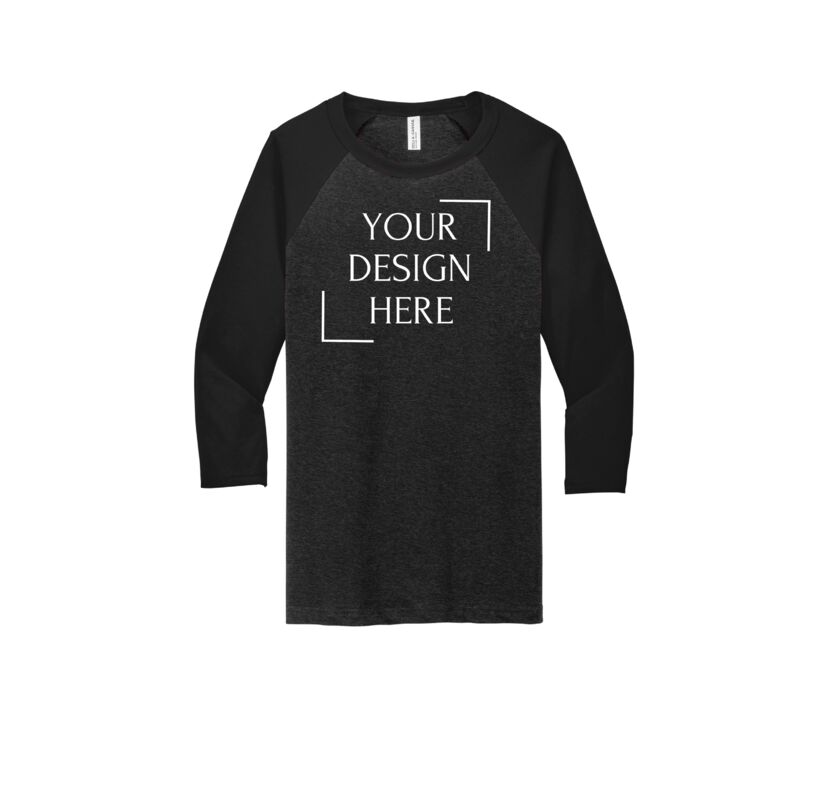 Unisex 3/4 Sleeve Baseball Tee Thumbnail