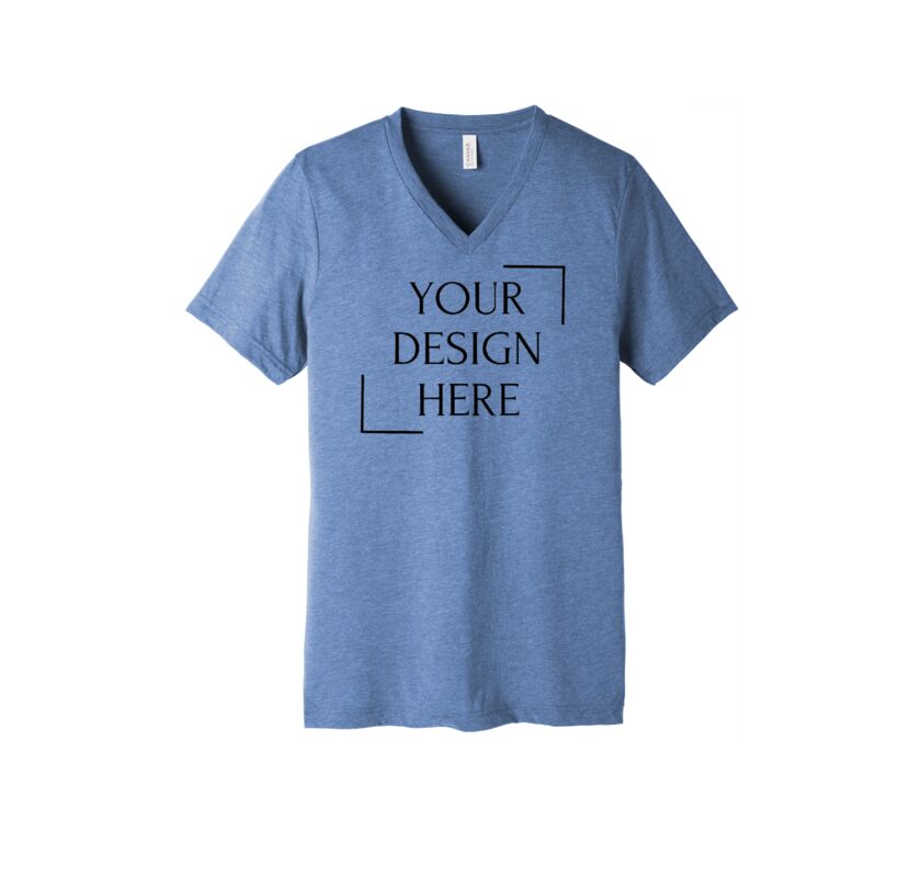 Unisex Triblend Short Sleeve V Neck Te Thumbnail
