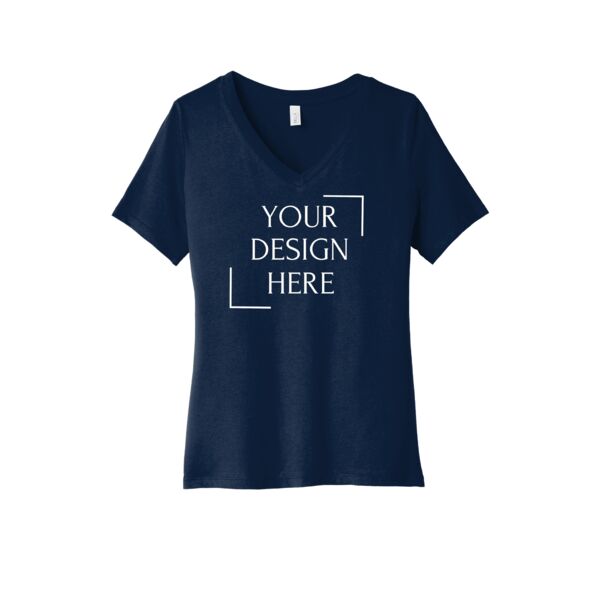 Women's Relaxed Jersey Short Sleeve V Neck Tee Thumbnail