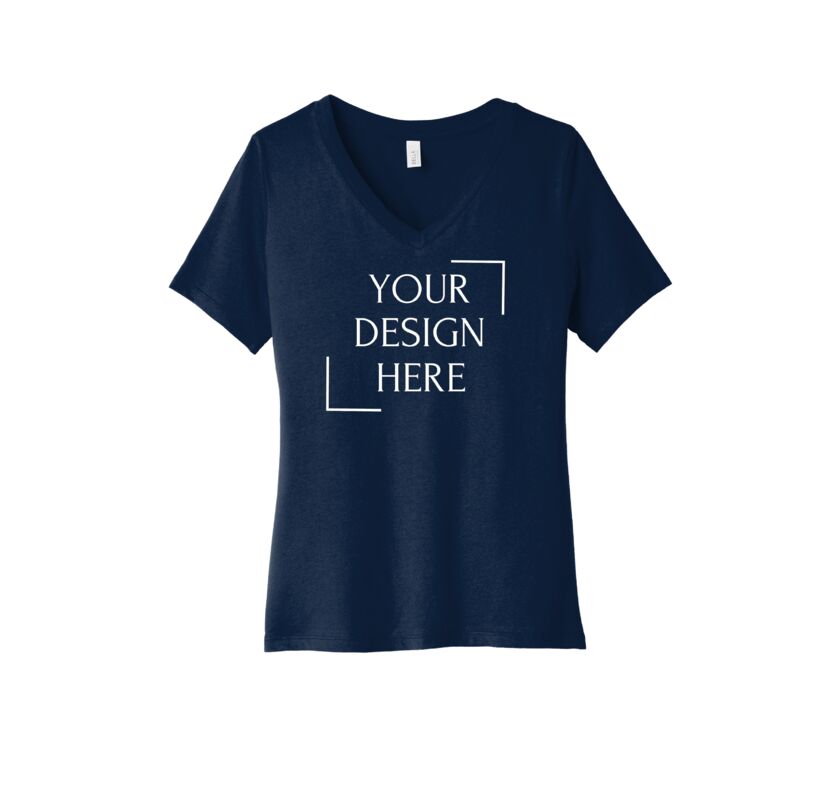 Women's Relaxed Jersey Short Sleeve V Neck Tee Thumbnail