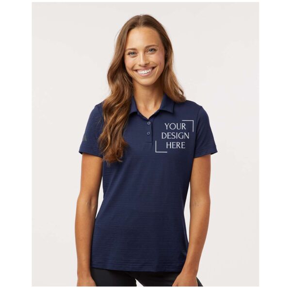 Women's Textured Stripe Polo Thumbnail