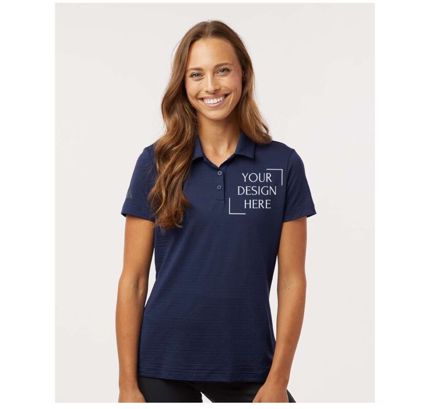 Women's Textured Stripe Polo Thumbnail