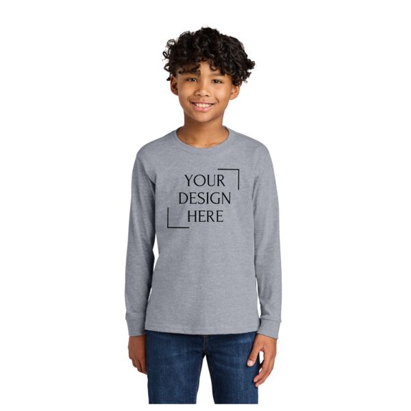 Youth Cotton Long Sleeve Tee Thumbnail