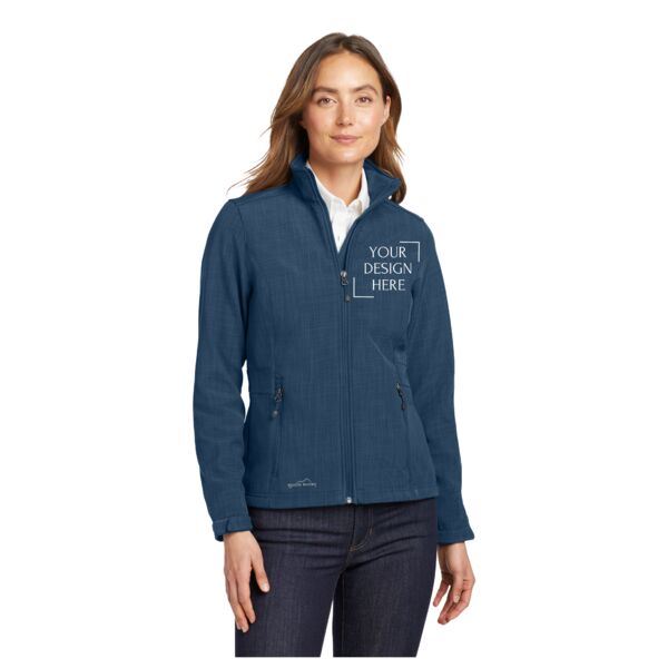 Women's Shaded Crosshatch Soft Shell Jacket Thumbnail