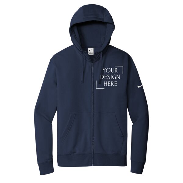 Club Fleece Sleeve Swoosh Full Zip Hoodie Thumbnail