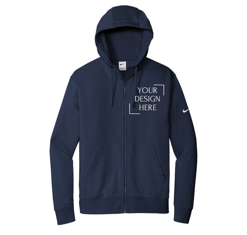 Club Fleece Sleeve Swoosh Full Zip Hoodie Thumbnail