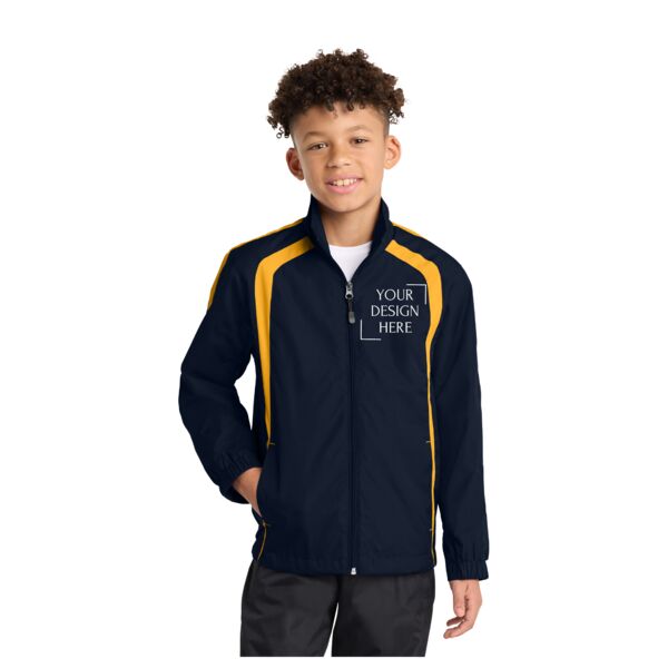 Youth Colorblock Raglan Jacket Thumbnail