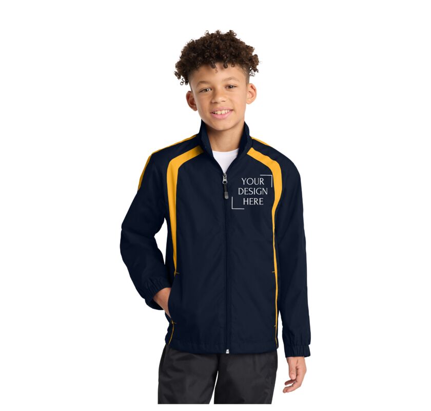 Youth Colorblock Raglan Jacket Thumbnail