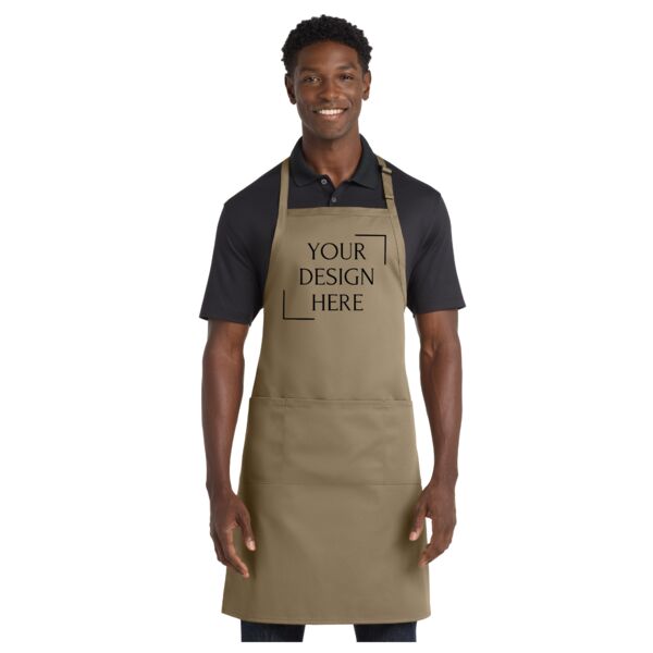 Easy Care Extra Long Bib Apron with Stain Release Thumbnail
