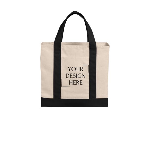 Cotton Canvas Two Tone Tote Thumbnail