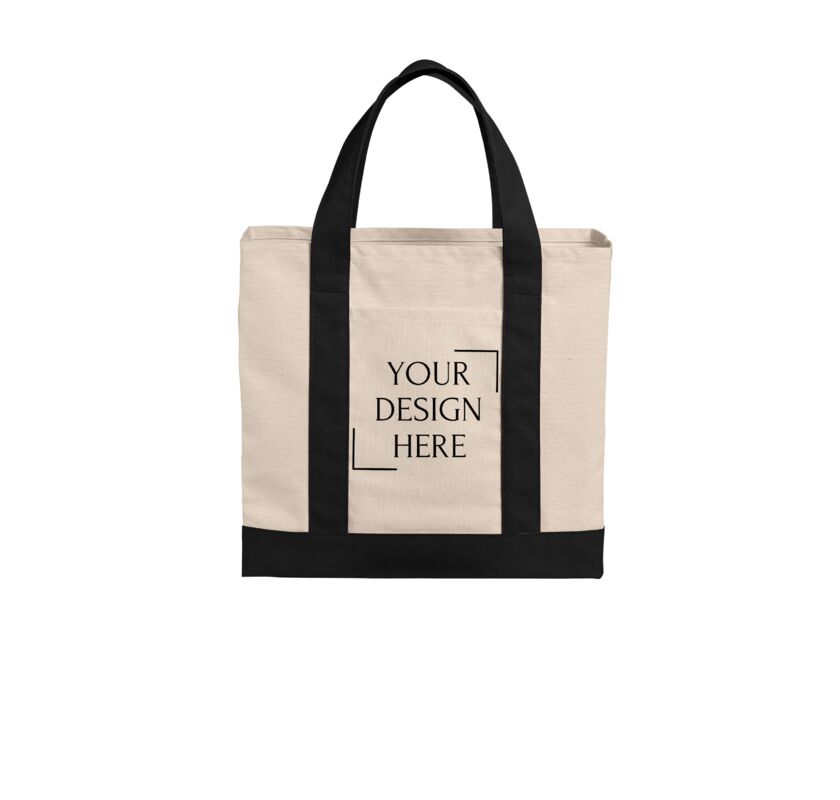 Cotton Canvas Two Tone Tote Thumbnail