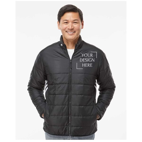 Men's 3-Stripes Puffer Full-Zip Jacket Thumbnail