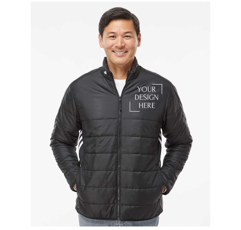 Men's 3-Stripes Puffer Full-Zip Jacket Thumbnail