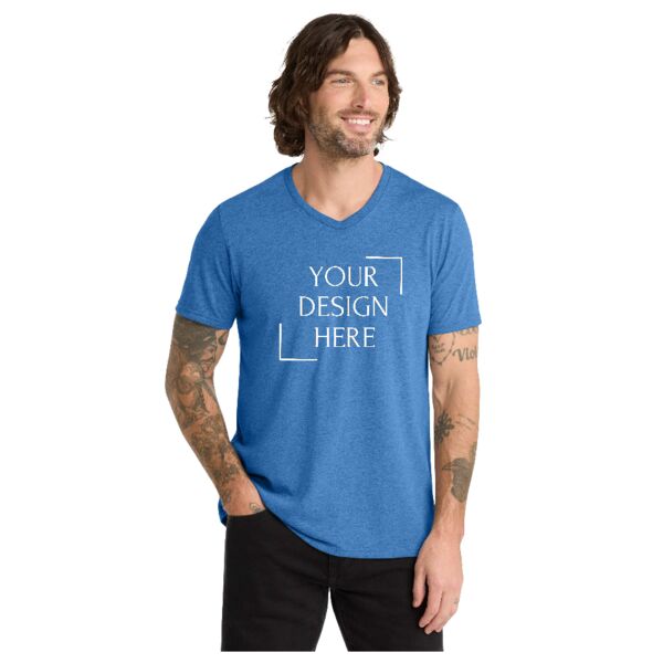 Unisex Tri Blend V Neck Tee Thumbnail