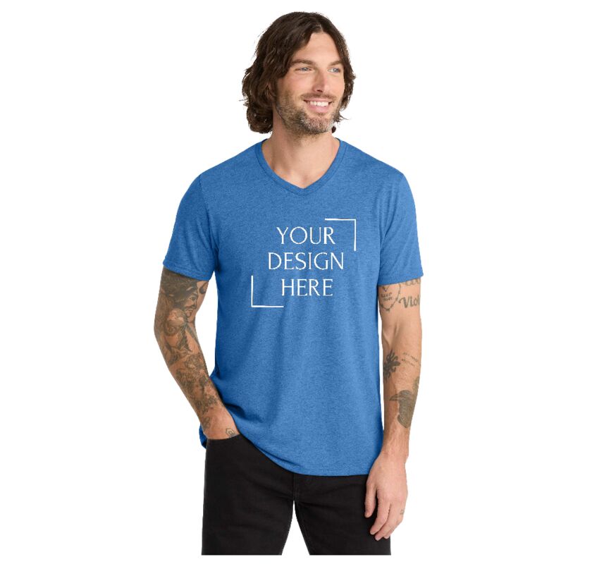 Unisex Tri Blend V Neck Tee Thumbnail