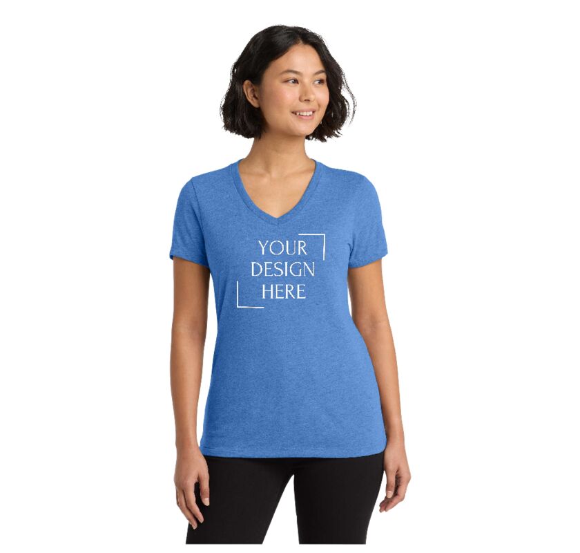 Women's Tri Blend V Neck Tee Thumbnail
