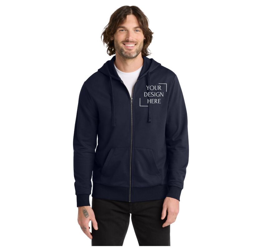 Unisex Organic French Terry Full Zip Hoodie Thumbnail