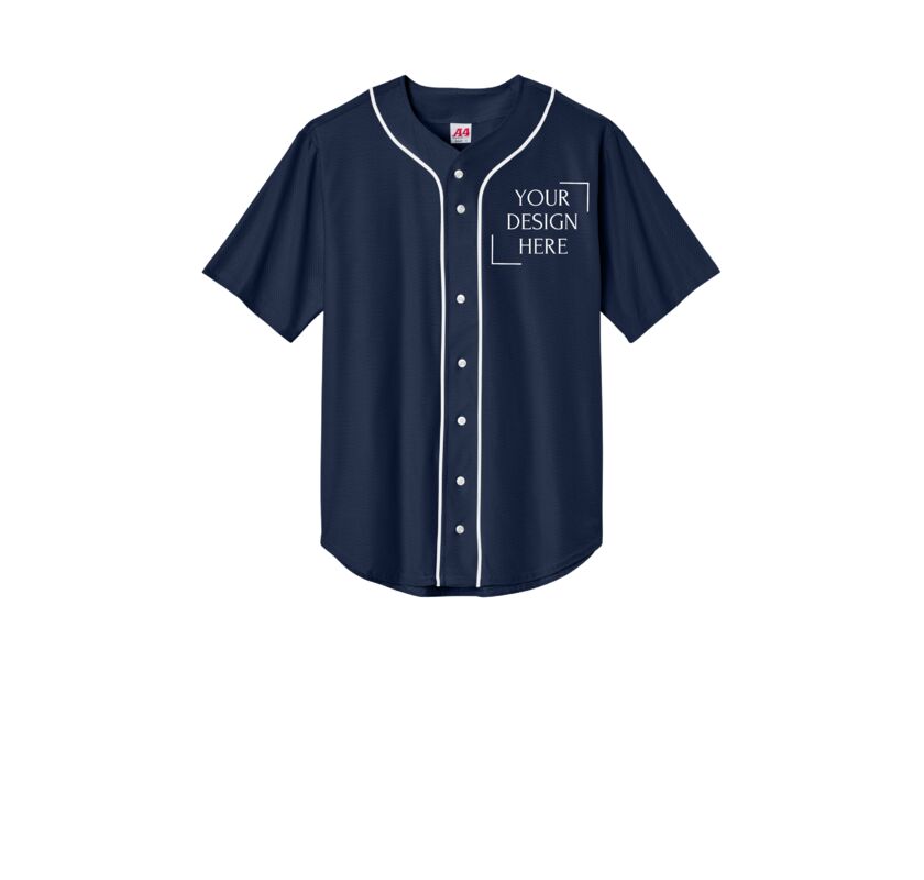 Short Sleeve Full Button Baseball Top Thumbnail