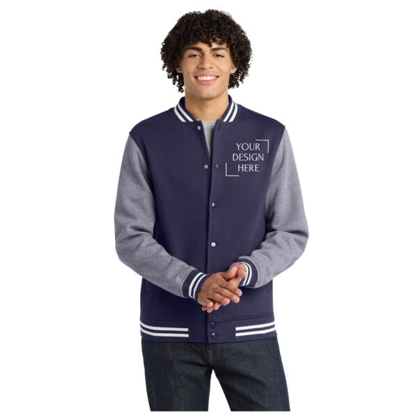 Fleece Letterman Jacket Thumbnail