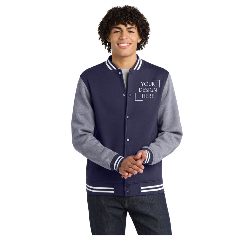 Fleece Letterman Jacket Thumbnail