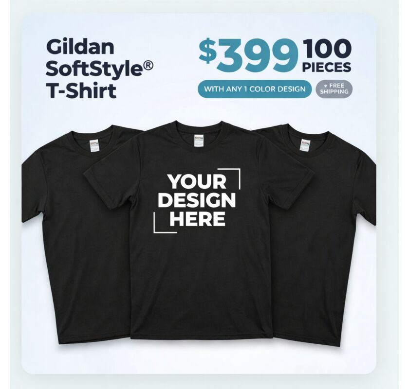 100 tees at just $399 Thumbnail