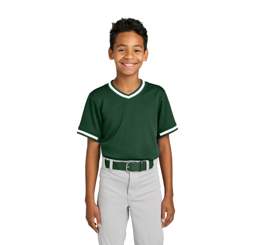 Youth Tough Mesh V Neck Baseball Jersey Thumbnail