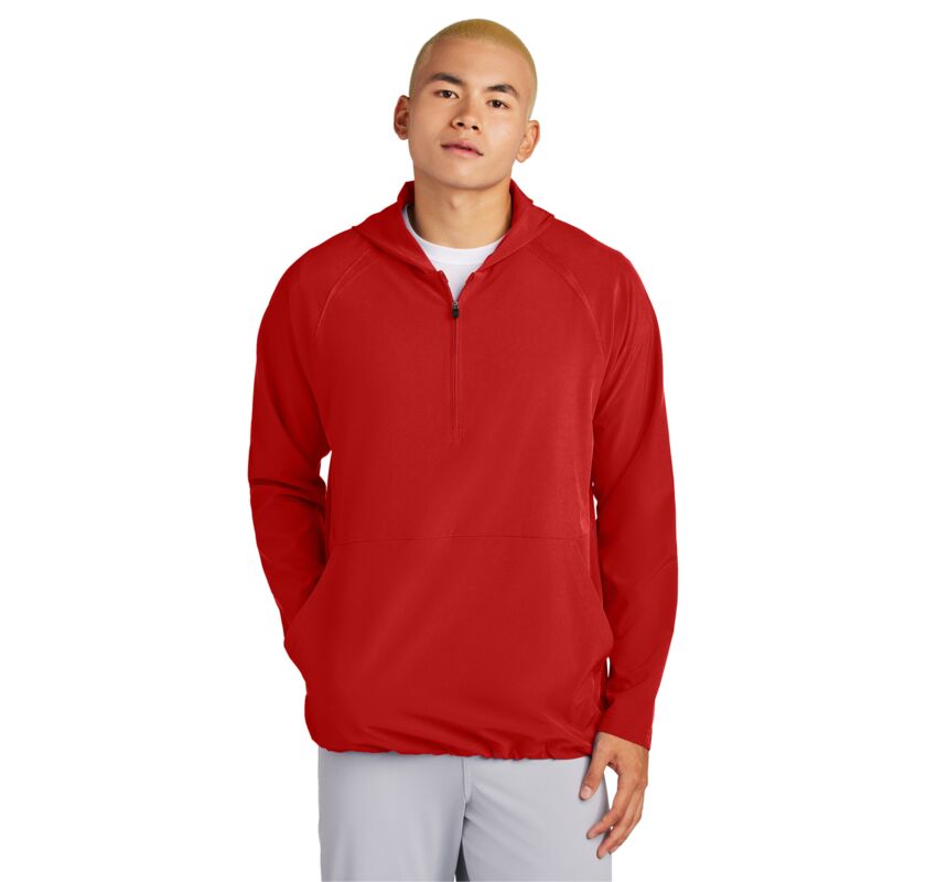 Repeat 1/2 Zip Long Sleeve Hooded Jacket Thumbnail
