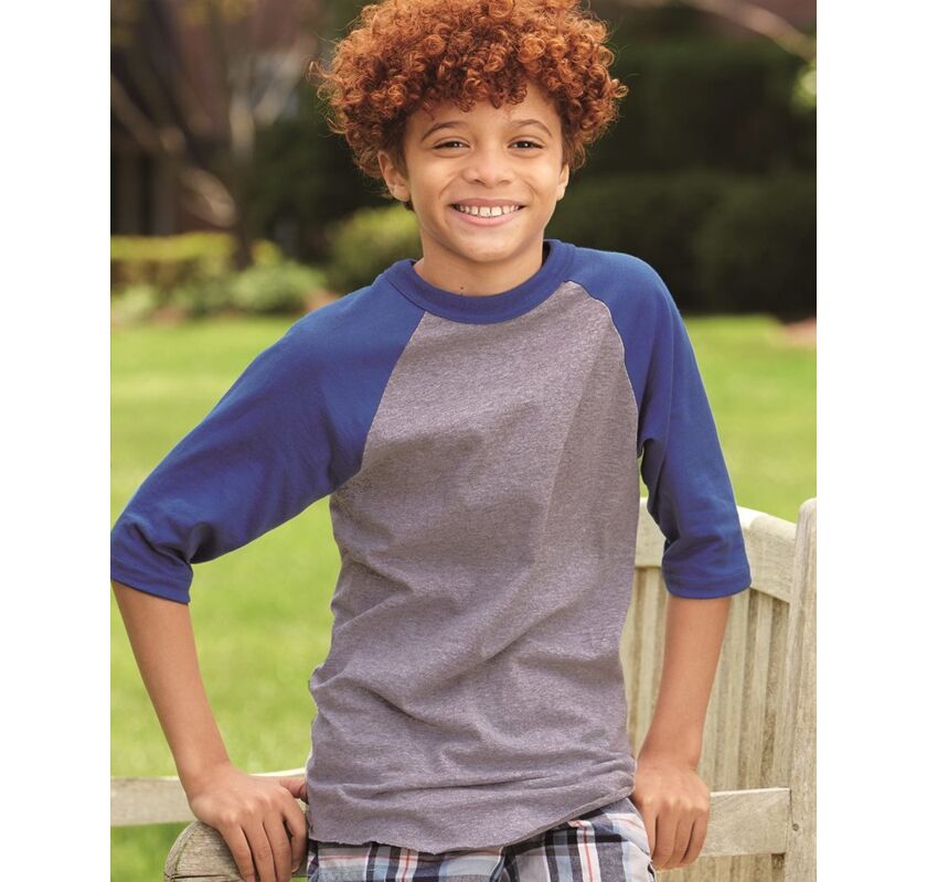 Youth Three-Quarter Sleeve Baseball Jersey Thumbnail