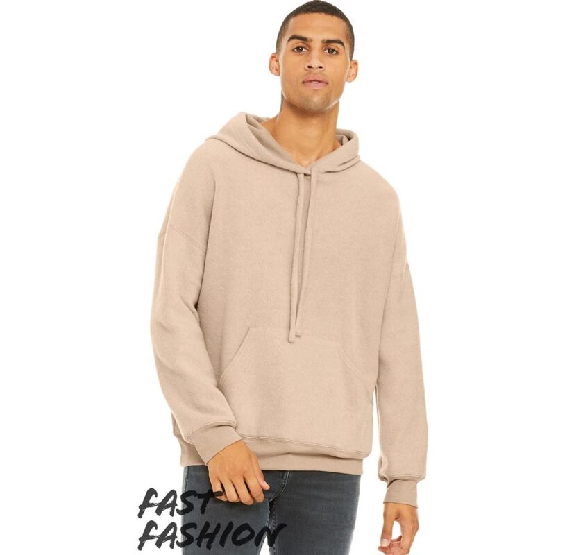 Unisex FWD Fashion Sueded Fleece Hoodie Sweatshirt Thumbnail