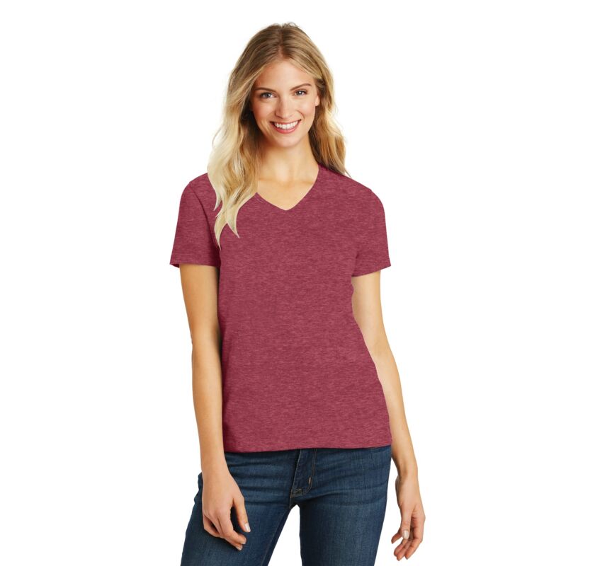 Women's Perfect Blend ® CVC V Neck Tee Thumbnail