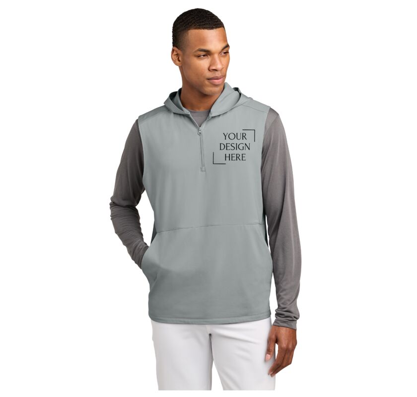 Sport Wick ® Stretch Sleeveless Hooded 1/4 Zip Thumbnail