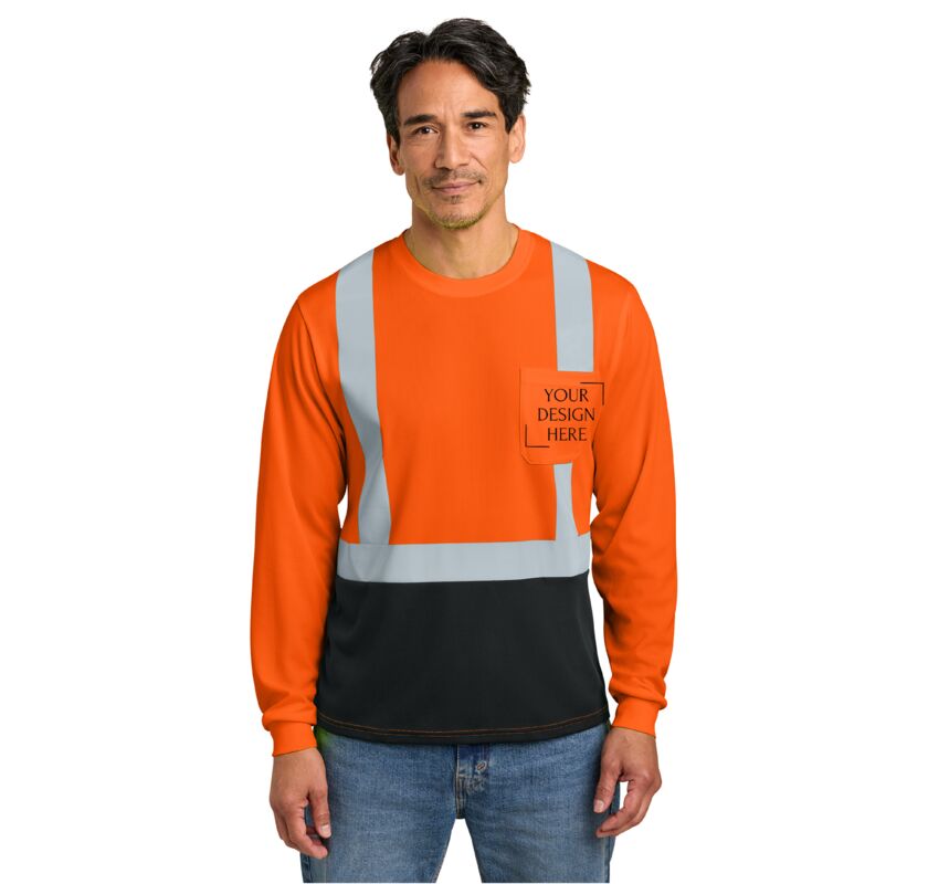 Ansi 107 Class 2 Long Sleeve Mesh Blocked Tee Thumbnail