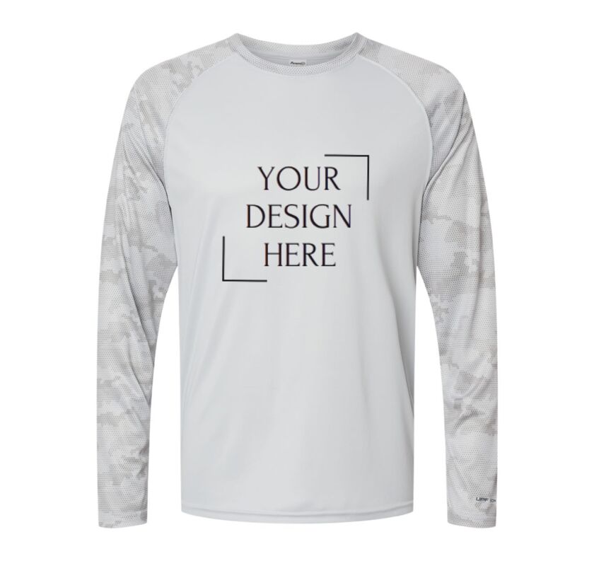 Unisex Cayman Performance Camo Colorblocked Long Sleeve T-Shirt Thumbnail