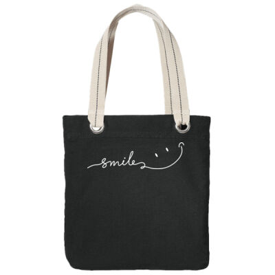 Smiles Cotton Tote Bag Thumbnail
