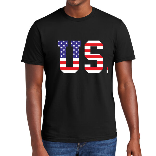  USA National American Flag - 4th of July - Independence Day Unisex 100% Cotton T-Shirt Thumbnail