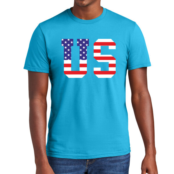  USA National American Flag - 4th of July - Independence Day Unisex 100% Cotton T-Shirt Thumbnail