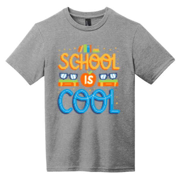  Back to School "School is Cool" 100% Cotton Youth Short Sleeve T-Shirt Thumbnail