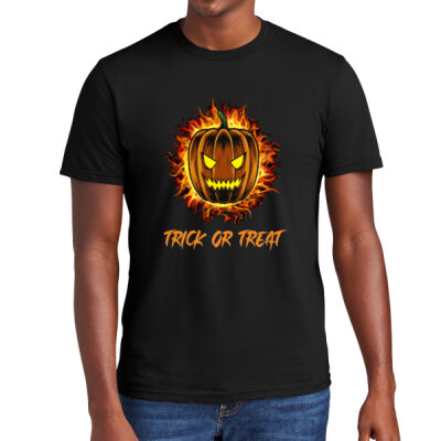 Pumpkin Trick or Treat Halloween Cotton T-Shirt Thumbnail