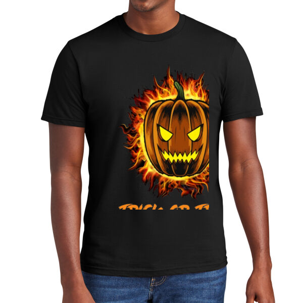 Pumpkin Trick or Treat Halloween Cotton T-Shirt Thumbnail