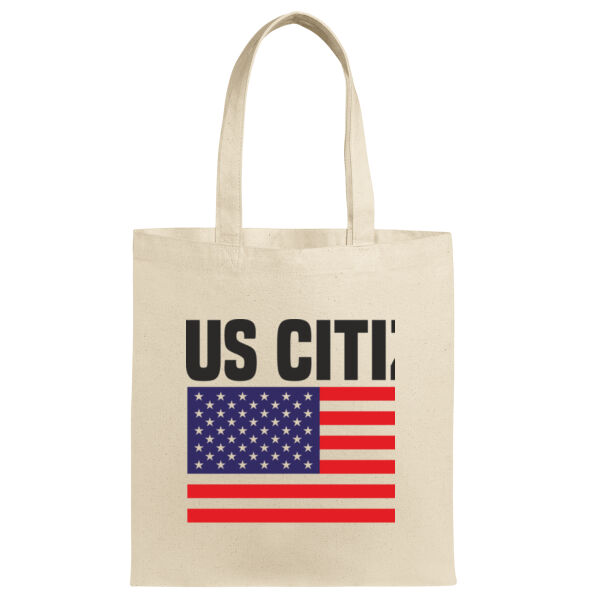 US Citizen 2025 Tote | American Flag Canvas Bag | Proud New Citizen Gift | Patriotic Reusable Bag Thumbnail