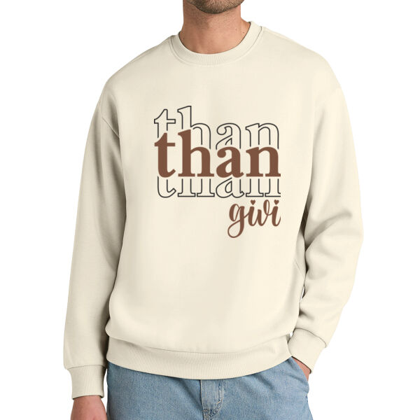 Thanks Giving Unisex Crewneck Sweatshirt| Fall Autumn Sweatshirt | Cozy Thanksgiving Outfit Thumbnail