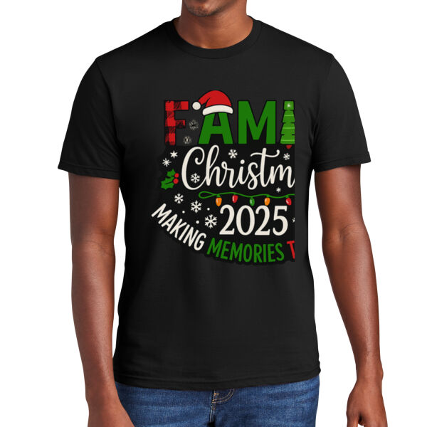 Unisex Family Christmas 2025 Festive Graphic T-Shirt - Casual Crew Neck Thumbnail