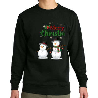 Classic Christmas Snowman Unisex Sweatshirt. Thumbnail