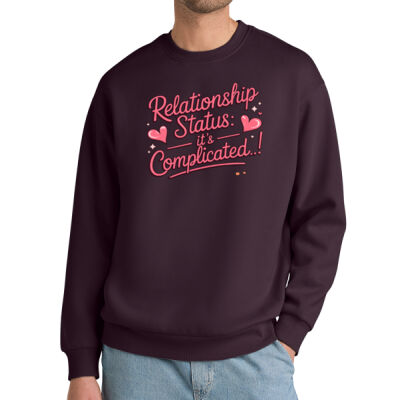 Unisex Sarcastic Love Quote Sweatshirt, Funny Valentine’s Day Crewneck. Thumbnail