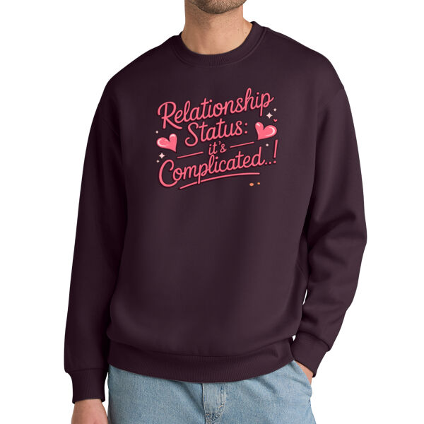 Unisex Sarcastic Love Quote Sweatshirt, Funny Valentine’s Day Crewneck. Thumbnail